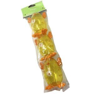 Target Easter Basket Clear Yellow Chick Fillable Eggs Treats Candy
